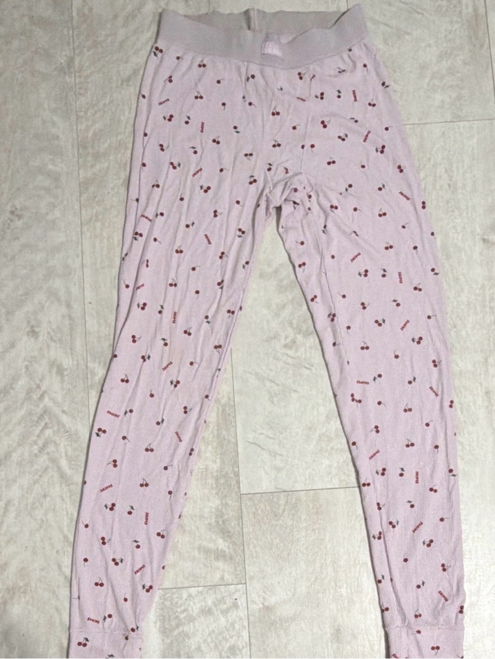 SKIMS Pink Cherry-Print Cozy Pajama Pants